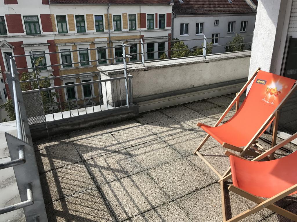 Exklusive Wohnung Mit Dachterrasse In Schleussig Leipzig Exterior foto